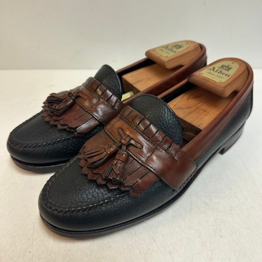 NEW HEELS Rancourt & Co x H S Trask Handsewn Tassel Kiltie Loafer Moc USA 9.5 D